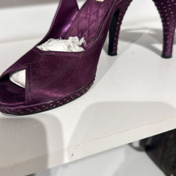 Elegant Purple Women's Heels - Picture 3 of 4